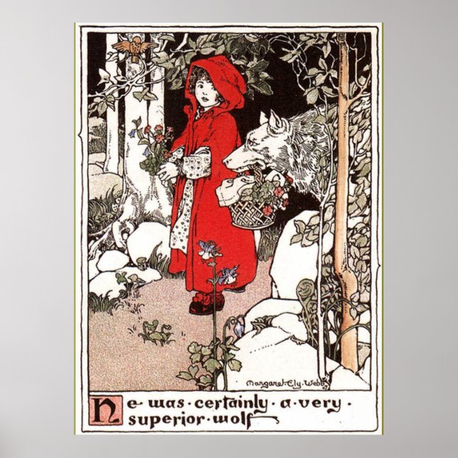 Little Red Riding Huva Margaret Ely Webb Poster (Framsidan)