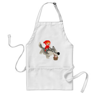 Little Red Riding Huva och Varg Apron Förkläde