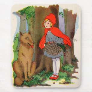 Little Red Riding Huva och Varg Musmatta
