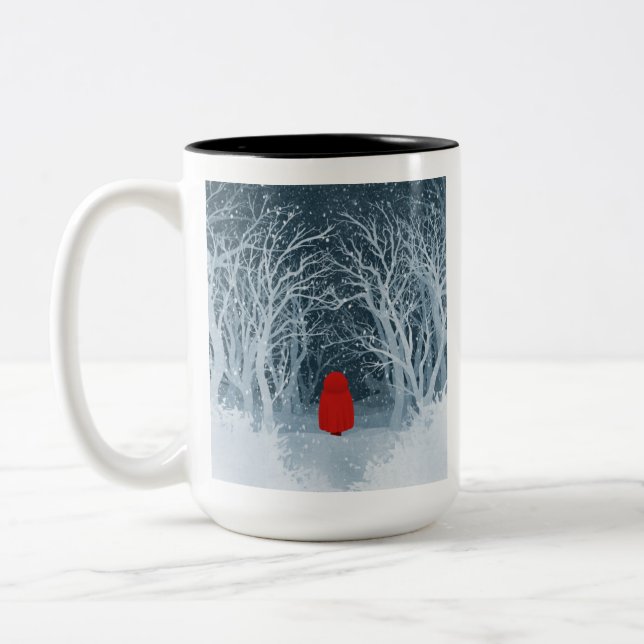 Little Red Riding Huva Två-Tonad Mugg (Vänster)