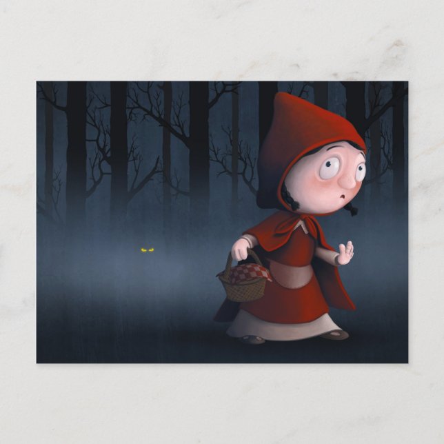 Little Red Riding Huva Vykort (Framsida)