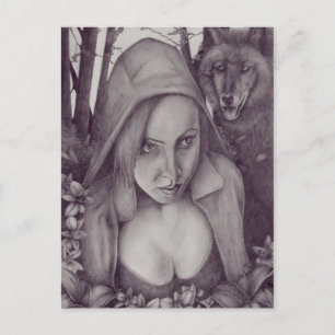 Little Red Riding Huva Vykort