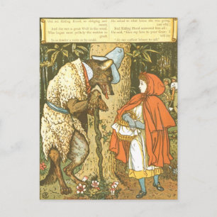Little Red Riding Huva Vykort