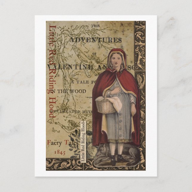 Little Red Riding Huva Vykort (Framsida)