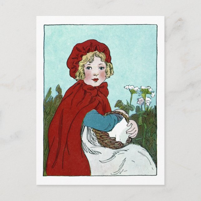 Little Red Riding Huva Vykort (Framsida)
