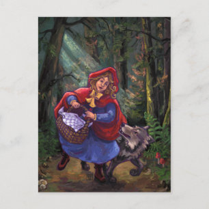 Little Red Riding Huva Vykort