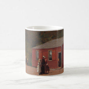 Little Red School Cabbin från Winslow Homer Kaffemugg