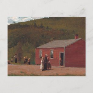 Little Red School Cabbin från Winslow Homer Vykort