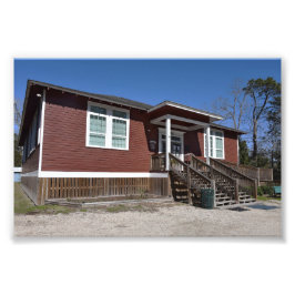 Little Red Schoolhouse, Dauphin Island, Alabama Fototryck
