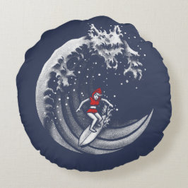 Little Red Surfing Huva Rund Kudde
