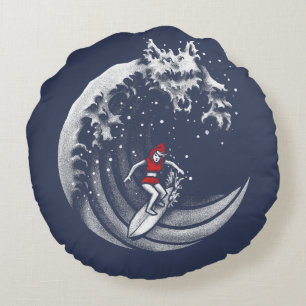 Little Red Surfing Huva Rund Kudde