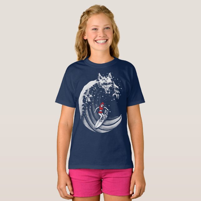Little Red Surfing Huva T Shirt (Hel framsida)