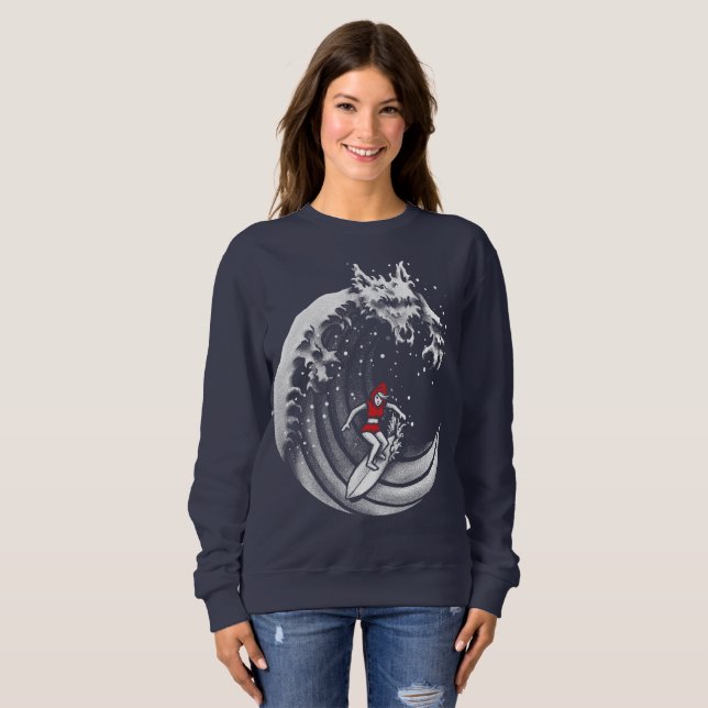 Little Red Surfing Huva T Shirt (Hel framsida)
