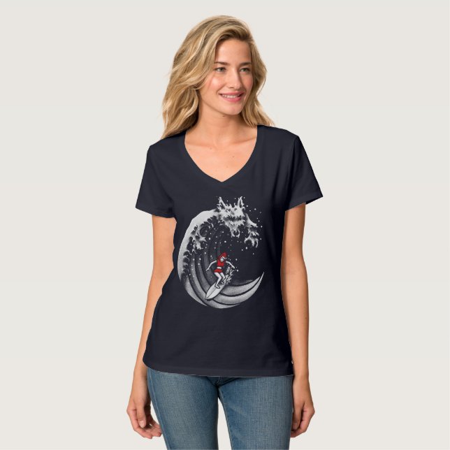 Little Red Surfing Huva T Shirt (Hel framsida)