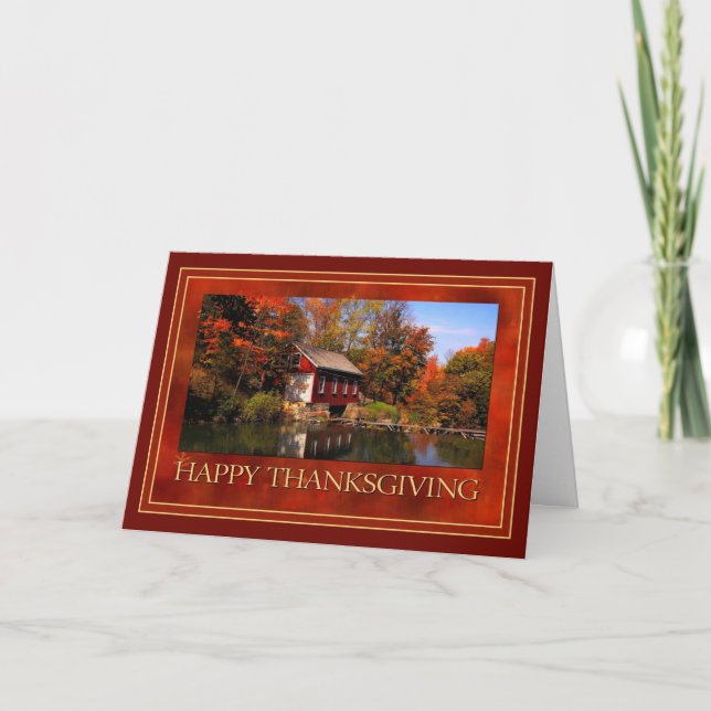 Little Red Thanksgiving Helgkort (Framsida)