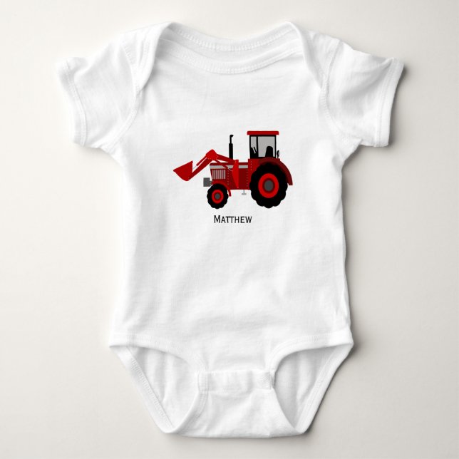 Little Red Tractor T Shirt (Framsida)