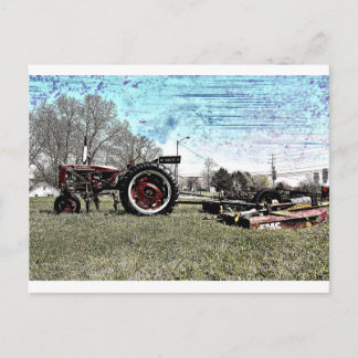 Little Red Tractor Vykort