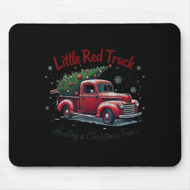 Little Red Truck Hauling A Christmas Tree Family M Musmatta (Framsidan)