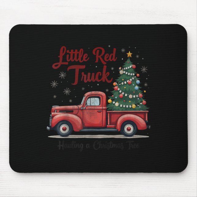 Little Red Truck Hauling A Christmas Tree Family M Musmatta (Framsidan)