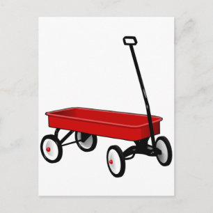Little Red Wagon Vykort