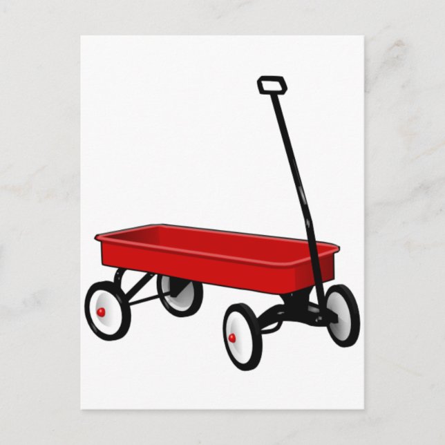 Little Red Wagon Vykort (Framsida)