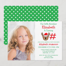 Little Reindeer Barns födelsedag Inbjudningar