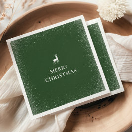 Little Reindeer Simple Snöflingor-julskogen Pappersservett