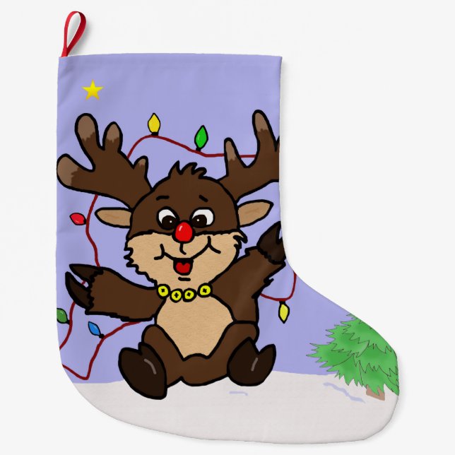 Little Reindeer Stor Julstrumpa (Framsidan)