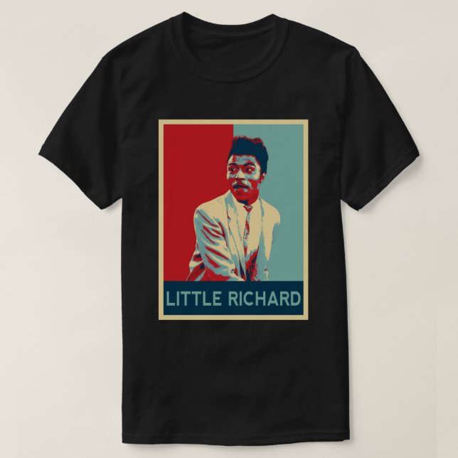 Little Richard Retro Hope Stil Gift for Fläkt T Shirt (Design framsida)