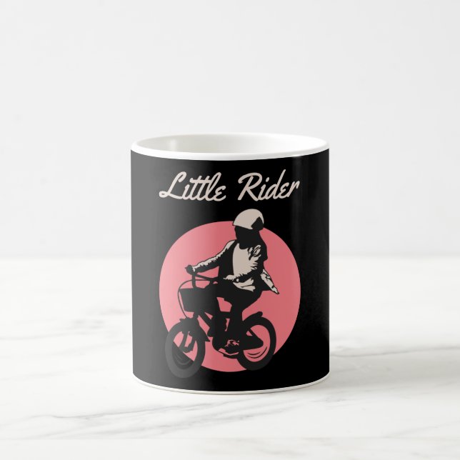 Little Rider - Retro Biker Design Kaffemugg (Center)