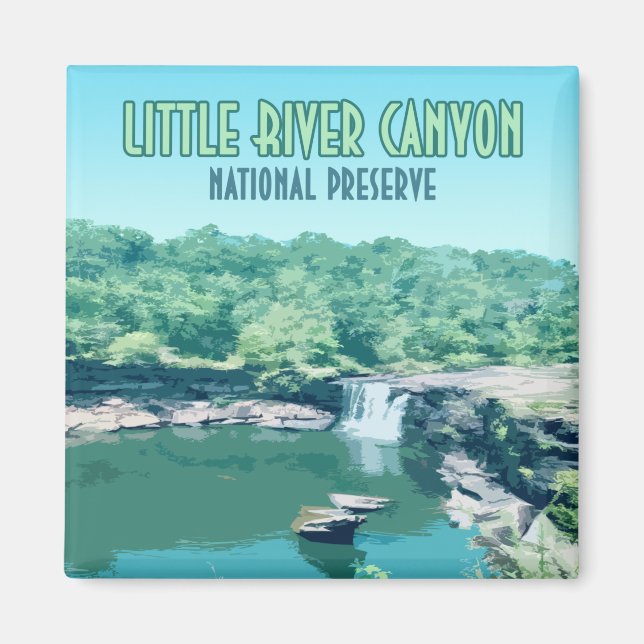 Little River Canyon National Preserve Alabama Magnet (Framsidan)