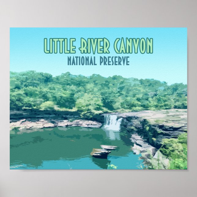 Little River Canyon National Preserve Alabama Poster (Framsidan)
