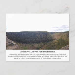 Little River Canyon Postcard 2 Vykort