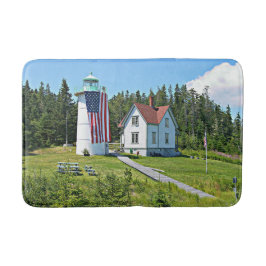 Little River Lighthouse, Cutler Maine Bath Mat Badrumsmatta