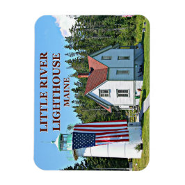 Little River Lighthouse, Cutler Maine Photo Magnet