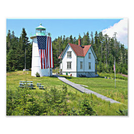 Little River Lighthouse, Maine-foto Fototryck