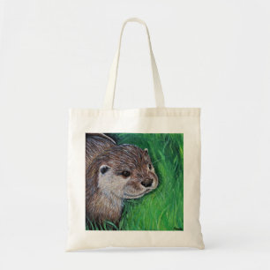 Little River Otter Painting Tygkasse