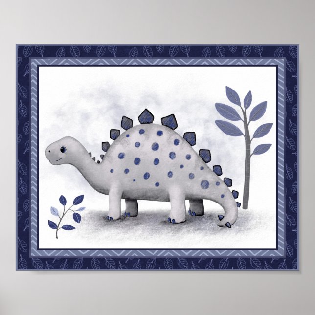 Little Roar Dinosaur - Stegosaurus Poster (Framsidan)