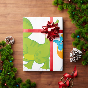 Little Roars Watercolor Baby Dinosaur Presentpapper