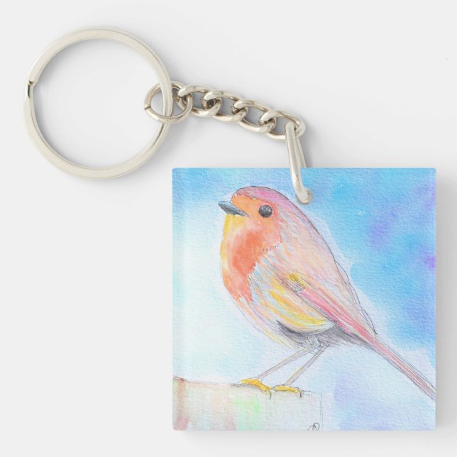 Little Robin Watercolor Painting (Framsidan)