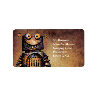 Little Robot Adressetikett