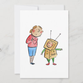 Little Robot Inbjudningar