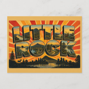 Little Rock Arkansas floddal berg Vykort