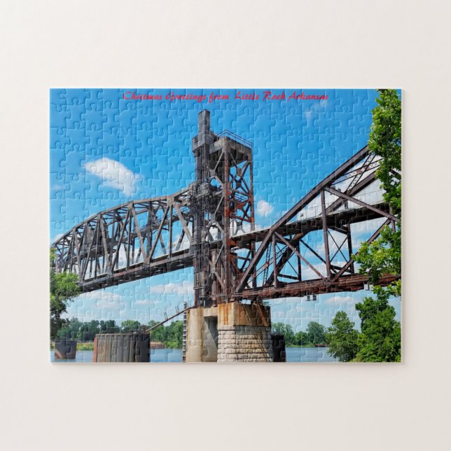 Little Rock Arkansas. Julhälsningar Pussel (Horisontell)