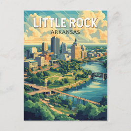 Little Rock Arkansas Resa Konst Vintage Vykort