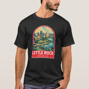 Little Rock Arkansas Resemärke för reskonst T Shirt