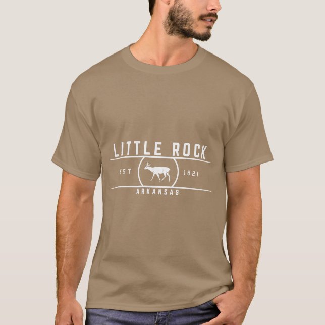 Little Rock Arkansas Retro Stil T Shirt (Framsida)