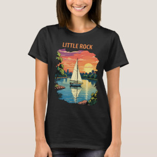 Little Rock Arkansas River Retro Resa T Shirt
