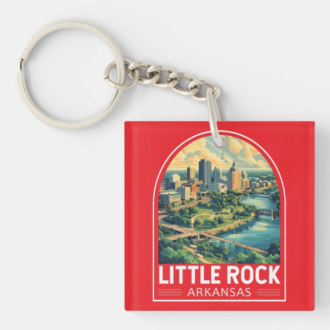 Little Rock Arkansas Travel Art Emblem (Framsidan)