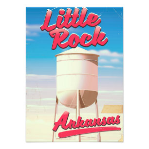 Little Rock, Arkansas vintage resemålningaffisch Fototryck